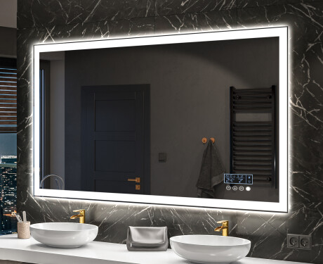 Miroir rectangulaire sur mesure – Illumination LED pour Salle de Bain L01 #10