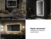 Rectangulaire Illumination LED Miroir Sur Mesure Eclairage Salle De Bain L01 #9