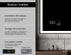 Miroir rectangulaire sur mesure – Illumination LED pour Salle de Bain L01 #5
