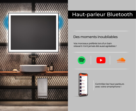 Miroir rectangulaire sur mesure – Illumination LED pour Salle de Bain L01 #6