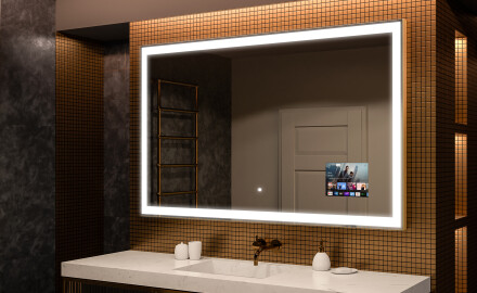 Miroir ABA avec bandeau a LED horizontal - Robinet&Co