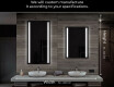 Miroir rectangulaire sur mesure – Illumination LED pour Salle de Bain L02 #7