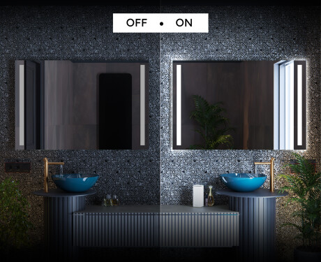 Miroir rectangulaire sur mesure – Illumination LED pour Salle de Bain L02 #3