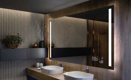 Miroir rectangulaire sur mesure – Illumination LED pour Salle de Bain L02