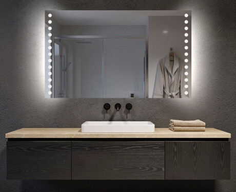 Miroir rectangulaire sur mesure – Illumination LED pour Salle de Bain L06