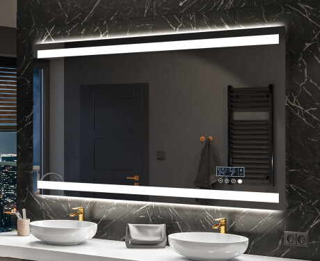 Miroir rectangulaire sur mesure – Illumination LED pour Salle de Bain L09 #10