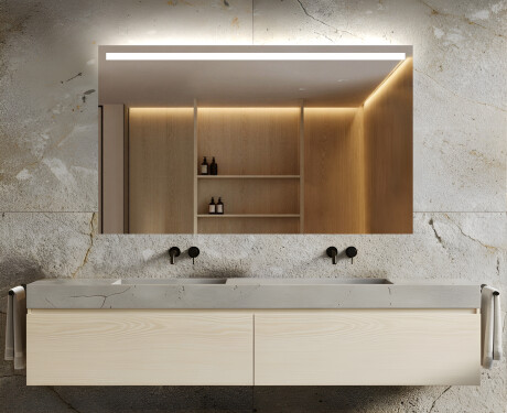 Miroir rectangulaire sur mesure – Illumination LED pour Salle de Bain L12