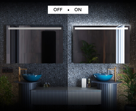 Miroir rectangulaire sur mesure – Illumination LED pour Salle de Bain L12 #3