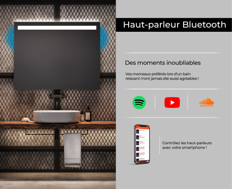 Miroir rectangulaire sur mesure – Illumination LED pour Salle de Bain L12 #6