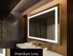Rectangulaire Illumination LED Miroir Sur Mesure Eclairage Salle De Bain L15 #3