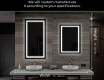 Miroir rectangulaire sur mesure – Illumination LED pour Salle de Bain L15 #7
