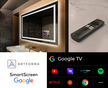 Miroir rectangulaire sur mesure – Illumination LED pour Salle de Bain L15 #5