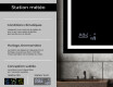 Miroir rectangulaire sur mesure – Illumination LED pour Salle de Bain L15 #5