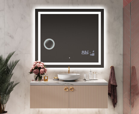 Miroir rectangulaire sur mesure – Illumination LED pour Salle de Bain L15 #9