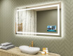 Miroir rectangulaire sur mesure – Illumination LED pour Salle de Bain L15 120x80cm - SmartScreen, DualColor