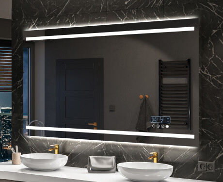Miroir rectangulaire sur mesure – Illumination LED pour Salle de Bain L23 #10