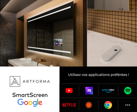 Miroir rectangulaire sur mesure – Illumination LED pour Salle de Bain L23 #4