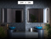 Miroir rectangulaire sur mesure – Illumination LED pour Salle de Bain L27 #3