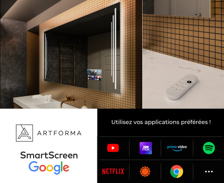 Miroir rectangulaire sur mesure – Illumination LED pour Salle de Bain L27 #4