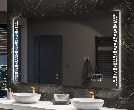 Miroir rectangulaire sur mesure – Illumination LED pour Salle de Bain L38 #10