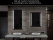 Miroir rectangulaire sur mesure – Illumination LED pour Salle de Bain L38 #7