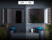 Miroir rectangulaire sur mesure – Illumination LED pour Salle de Bain L38 #3