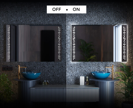 Miroir rectangulaire sur mesure – Illumination LED pour Salle de Bain L38 #3