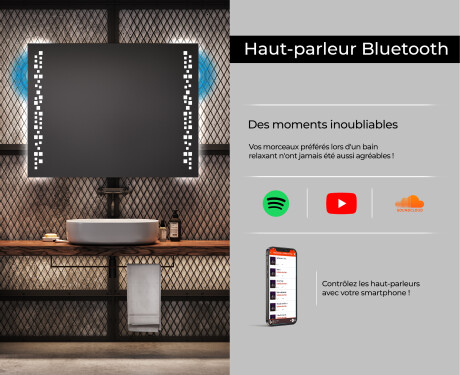 Miroir rectangulaire sur mesure – Illumination LED pour Salle de Bain L38 #6