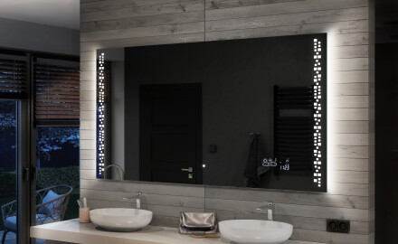 Miroir rectangulaire sur mesure – Illumination LED pour Salle de Bain L38