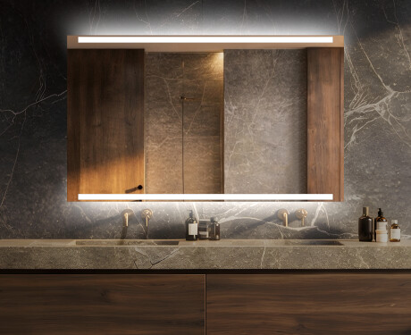 Miroir rectangulaire sur mesure – Illumination LED pour Salle de Bain L47