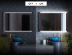 Miroir rectangulaire sur mesure – Illumination LED pour Salle de Bain L47 #3