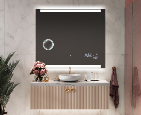 Miroir rectangulaire sur mesure – Illumination LED pour Salle de Bain L47 #9