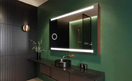 Miroir rectangulaire sur mesure – Illumination LED pour Salle de Bain L47