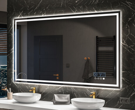 Miroir rectangulaire sur mesure – Illumination LED pour Salle de Bain L49 #10