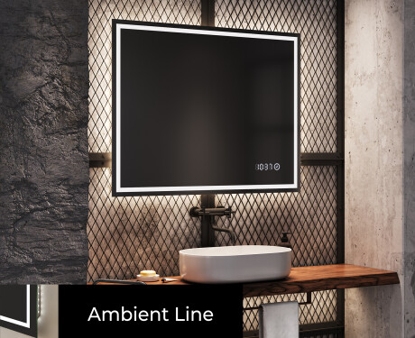 Miroir lumineux salle de bain SMART L129 Apple - Artforma