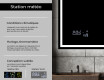 Miroir rectangulaire sur mesure – Illumination LED pour Salle de Bain L49 #5