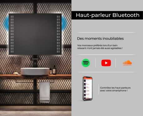 Miroir rectangulaire sur mesure – Illumination LED pour Salle de Bain L55 #6