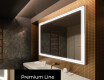 Rectangulaire Illumination LED Miroir Sur Mesure Eclairage Salle De Bain L57 #3