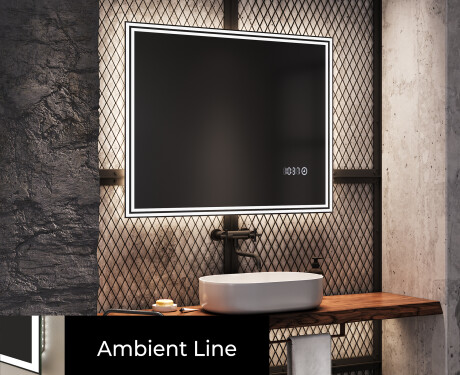Miroir led salle de bain SMART L57 Apple - Artforma