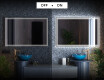 Miroir rectangulaire sur mesure – Illumination LED pour Salle de Bain L57 #3