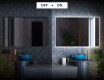 Miroir rectangulaire sur mesure – Illumination LED pour Salle de Bain L58 #3