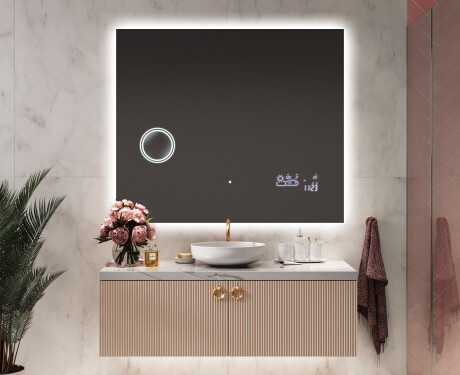 Miroir rectangulaire sur mesure – Illumination LED pour Salle de Bain L58 #8