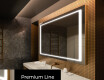 Rectangulaire Illumination LED Miroir Sur Mesure Eclairage Salle De Bain L61 #3