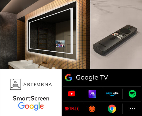 Miroir rectangulaire sur mesure – Illumination LED pour Salle de Bain L61 #5