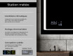 Miroir rectangulaire sur mesure – Illumination LED pour Salle de Bain L61 #5