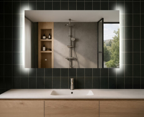 Miroir rectangulaire sur mesure – Illumination LED pour Salle de Bain L62