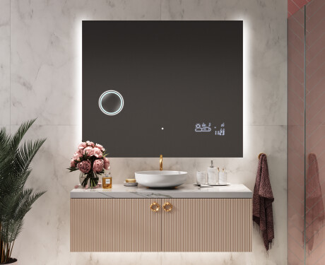 Miroir rectangulaire sur mesure – Illumination LED pour Salle de Bain L62 #8