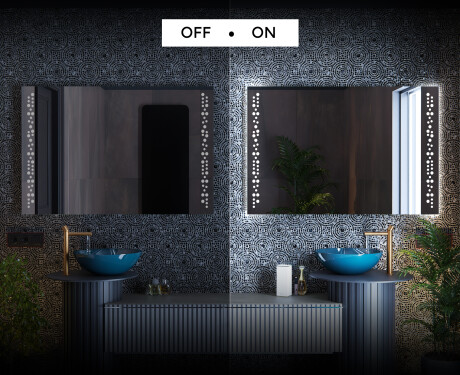 Miroir rectangulaire sur mesure – Illumination LED pour Salle de Bain L65 #3