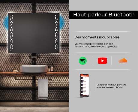 Miroir rectangulaire sur mesure – Illumination LED pour Salle de Bain L65 #6