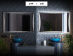 Miroir rectangulaire sur mesure – Illumination LED pour Salle de Bain L77 #3